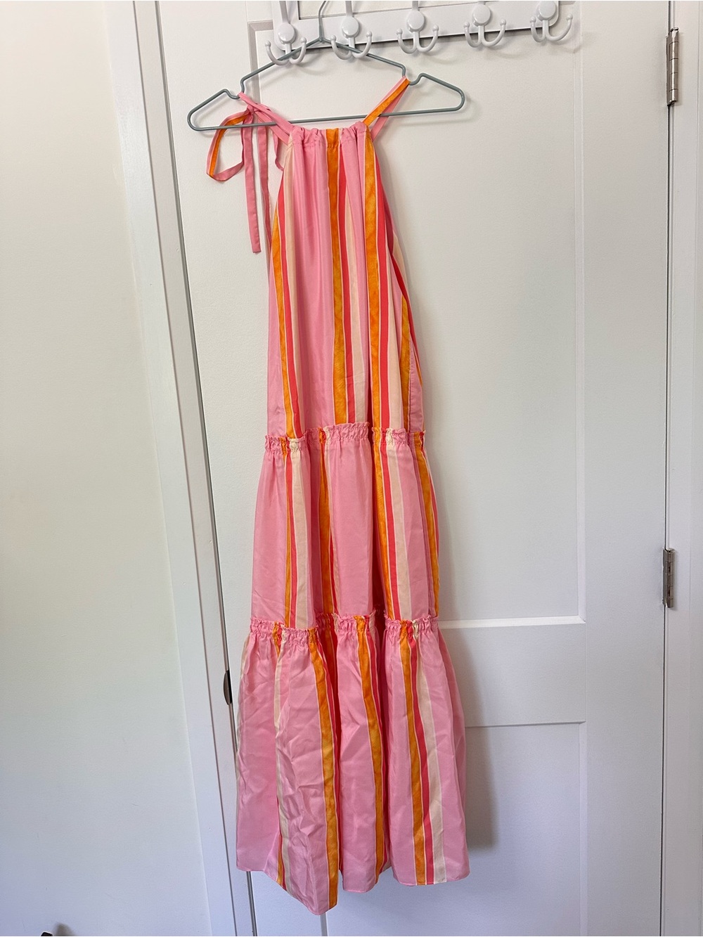 Club Monaco Pink striped maxi sundress